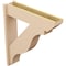 Ekena Millwork 7 1/2-in W x 32-in D x 36-in H Funston Slat Rough Cedar Woodgrain TimberThane Outlooker, Primed Tan OUTUR075X32X36FST24RCPR - alternate 3
